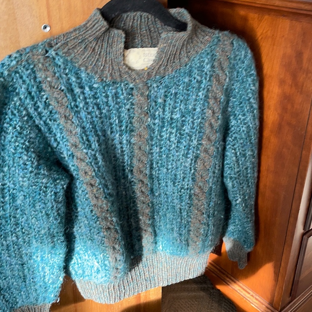 100% wool hand knit sweater from Ireland!